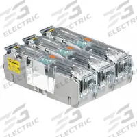 BUSSMANN Fuse Block: Open Block Design, 3 Pole, 600 V AC, Box Lug, Non-Indicating (MPN RM60200-3CR). Key specifications — Brand: BUSSMANN.