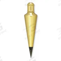 JOHNSON LEVEL Plumb Bob: Steel, 16 oz Wt, Inch Measurements, Round Shape, Brass Plated Finish (MPN 116). Key specifications — attr938410: Brass Plated; attr938413: Removable Cap; attr938419: Steel; attr934743: JOHNSON LEVEL; attr984391: Inch.