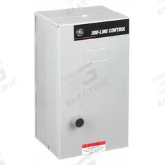 GE Magnetic Motor Starter: Non-Reversing, 3 Poles, NEMA Size 2, 45 A, 240V AC Coil (MPN CR306D103). Key specifications — Brand: GE; Coil Voltage: 240V AC; Phase: Three; Signaling Features: Pilot Light; Thermal Units Required: 3 Melting Alloy Units (Not Included).
