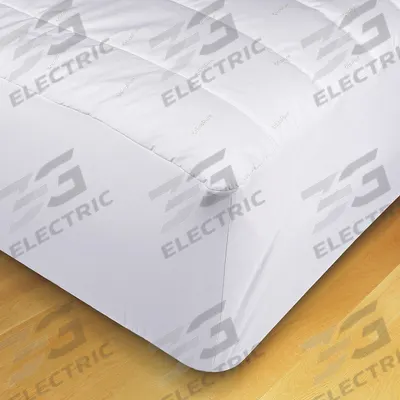 MARTEX Mattress Pad: Twin, 75 in Overall Lg, 39 in Overall Wd, White, Polyester - Mattress Pads