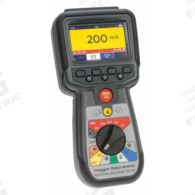 MEGGER Motor Rotation Tester: 15 Hz to 400 Hz, 0 V to 600 V, CAT III 600V, For Three Phase - Phasing & Motor Rotation Meters
