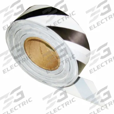 DISASTER MANAGEMENT SYSTEMS Triage Tape: Black/White, (1) 300 ft Ribbon Roll - Ribbons for Triage