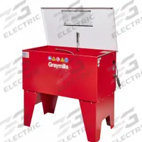 GRAYMILLS Solvent Parts Washer: For Solvent-Based Solution Base Type, Soak, Steel, 33°F Min Op Temp (MPN PL424-A). Key specifications — Voltage: 120V AC; Brand: GRAYMILLS; Series: Handi-Kleen; Includes: Work Shelf; Standards: UL1204 Certified; Cleaning Method: Soak; Tank Material: Steel; For Solution Base Type: Solvent-Based.