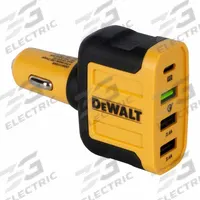 DEWALT Mobile USB PD Charger 4-Port, 60W: Charger, 4 Connections, Black/Yellow, USB, Universal (MPN 141 9009 DW2). Key specifications — Color: Black; Product Type: Charger; Compatible Devices: Universal; Brand: DEWALT; Ports: USB.