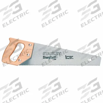 STANLEY Crosscut Tool Box Saw: 15 in Blade Lg, Steel, 18 in Overall Lg, 8 - Carpenter's Saws
