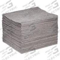 SPILLTECH Sorbent Pad: 64 oz Volume Absorbed Per Pad, 18 in x 15 in Pad Size (L x W), Gray, 100 PK (MPN GP-H). Key specifications — Brand: SPILLTECH; Perforated: Perforated; Material: Polypropylene.