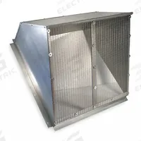 Weatherhood: Steel, For 20 in Blade Dia, 18 ga Thick, 22 1/2 in x 22 1/2 in (MPN 3FKF2). Key specifications — Brand: DAYTON; Material: Steel.