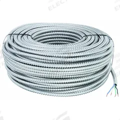 SOUTHWIRE Metal Clad Armored Cable: 12 AWG, 3 Conductors, Copper, 250 ft, Aluminum, Std, THHN (MPN 61097301). Key specifications — Brand: SOUTHWIRE.