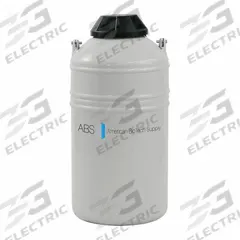 AMERICAN BIOTECH SUPPLY Liquid Dewar: 10 L Capacity, 10 1/4 in Overall Dia, 21 1/2 in Overall Ht (MPN ABS LD 10). Key specifications — Brand: AMERICAN BIOTECH SUPPLY; Material: Aluminum.