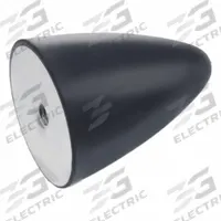 JW WINCO Vibration-Isolating Mount: Conical, Natural Rubber, Female x Non-Threaded Style (MPN 453.2-19-25-1/4-55). Key specifications — Isolator Body Material: Natural Rubber.