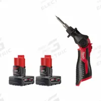 MILWAUKEE Soldering Iron Kit: 90 W, 750°F, Chisel/Conical Tip, 0.02 in Tip Wd, Soldering Iron (MPN 48-11-2412, 2488-20). Key specifications — Manufacturer Part Number: 48-11-2412, 2488-20; Temperature Adjustment: Fixed; Brand: MILWAUKEE.