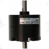 SMC Rotary Air Actuator: Single Vane Actuator, 180° Rotation Angle, 32 in-lb Output Torque, Metric (MPN NCRB1BW30-180SE). Key specifications — attr293632: NCRB1BW30-180SE; attr294754: SMC; attr947098: Non-Magnetic Piston; attr947108: Basic; attr947133: Metric; attr1108504: Axial Ported.