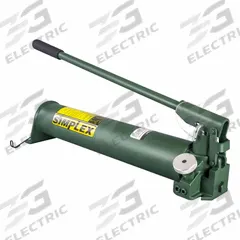 SIMPLEX Hand Pump: 2 Stages, Single Acting, 400 psi Max. Pressure 1st Stage (MPN P143). Key specifications — Brand: SIMPLEX; Cylinder Compatibility: Single Acting.