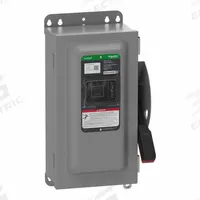 SCHNEIDER Safety Switch: Fusible, 60 A, Three Phase, 240V AC, Galvanized Steel, Indoor (MPN VH322AWKGL). Key specifications — Brand: SCHNEIDER.