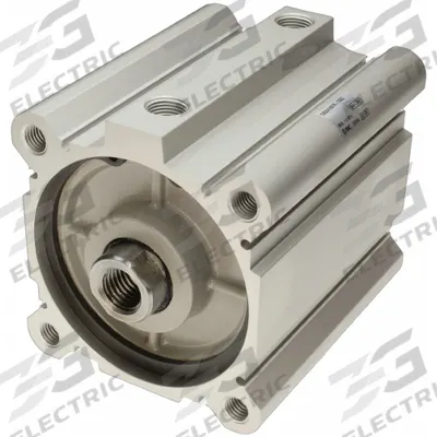 SMC Compact Cylinder: 80 mm Bore Dia, 50 mm Stroke Lg, Tapped Hole Mounting - Basic Mount Compact Cylinders
