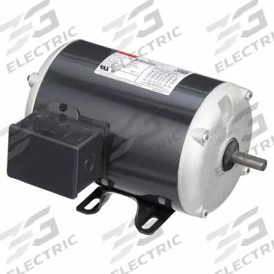 Dayton General Purpose Motor: Rigid Base Mount, Totally Enclosed Fan Cooled, 1/3 hp - Rigid Base 3-Phase General Purpose AC Motors