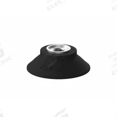 PIAB Vacuum Pad Assembly: Flat, G3/8 in, 50 mm Pad Dia, Nitrile/PVC, Black, 60A, PAF (MPN S.PAF50NP60.G38M.01). Key specifications — attr1019101: S.PAF50NP60.G38M.01; attr1019103: PIAB; attr1019107: 60A.