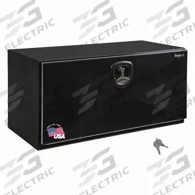 BUYERS PRODUCTS Underbody: Underbody Truck Box, Single Drop-Down Door Door, 24 in Overall Dp - Single Drop-Down Door Boxes