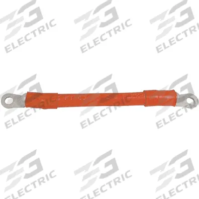 QUICKCABLE Battery Harness: Welding Cable, 2/0 ga Wire Size, 17 in Overall Lg, Red - Battery Cables with Lugs