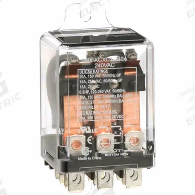 SCHNEIDER Enclosed Power Relay: Surface (Side Flange) Mounted, 20 A Current Rating - Surface-Mounted Relays