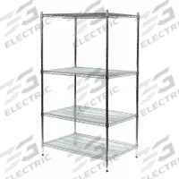 APPROVED VENDOR Wire Shelving Unit: Starter, 60 in x 24 in, 85 in Overall Ht, 4 Shelves, Dry, Silver (MPN 2KPF9). Key specifications — Recommended Environments: Dry; Color: Silver; Finish: Zinc-Plated; Material: Steel; Brand: APPROVED VENDOR.