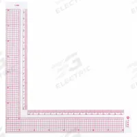 WESTCOTT L-Square: 8 11/16 in Base Lg, 8 11/16 in x 1 1/2 in, 8 in x 1 1/2 in, Matte, Plastic, SAE (MPN L-808). Key specifications — attr936133: Printed; attr936134: 1 cm; attr934763: WESTCOTT; attr984589: Inch; attr984960: Plastic.