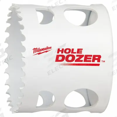 MILWAUKEE Hole Saw: 2 5/16 in Saw Dia., 3.5 Teeth per Inch, 1 5/8 in Max. Cutting Dp - Multi-Material-Cutting Hole Saws without Arbor