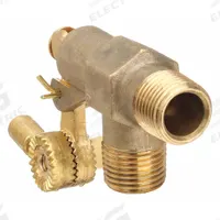 BOB Float Valve: For Water Media, Angle Valve Body, Float Valve Body, Horizontal Piping, Brass, MNPT (MPN R400-3/4). Key specifications — Mounting: Horizontal Piping; Arm Adjustability: Adjustable; Connection Gender - Side 1: Male; Connection Gender - Side 2: Male; Brand: BOB; Connection Type - Side 1: NPT; Connection Type - Side 2: NPT; Flow Rate: 21 gpm @ 35 psi.