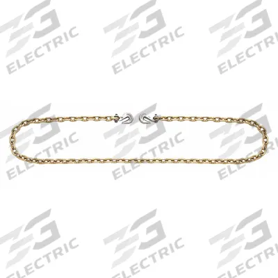 CAMPBELL 3/8Inx20Ft Gr 70 Binder Chain W/Hooks: 70, 1/2 in Overall Wd, 20 ft Overall Lg - Recovery Chains