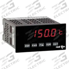 RED LION Temperature Panel Meter: 99,999 Display Span - Min, -19,999 Display Span - Max, PAXT0010. Key specifications — Manufacturer Part Number: PAXT0010; Accuracy: 0.01%; Digital Display Screen Color: Red; Digital Display Screen Type: LED; Includes: Mounting Clip; NEMA Enclosure Rating: 4X; Product Type: Temperature Panel Meter; Series: PAX.