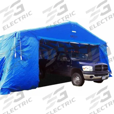 FSI Drive-Through Shelter: 22 ft Overall Lg, 20 ft Overall Wd, 12 ft Overall Ht - Drive-Through Inflatable Temporary Shelters