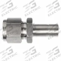 BRENNAN INDUSTRIES Compression Fitting Straight: 5/8 in OD x 3/4 in OD Fitting Size, Stainless Steel (MPN NS2406-10-12-SS). Key specifications — Series: NS2406; Brand: BRENNAN INDUSTRIES.