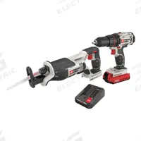 PORTER CABLE Cordless Tool Combination Kit: 2 Tools, Drill/Reciprocating Saw, 20 V DC Volt, 20V MAX* (MPN PCCK603L2). Key specifications — attr1176460: Drill.