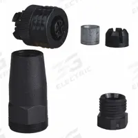 TELEMECANIQUE Internal Thread Connector: Pin, M12 Straight Connector, IP67, Straight, Plastic (MPN XZCC12FDP40B). Key specifications — Connector Body Type: Pin; Brand: TELEMECANIQUE SENSORS; Thread Size: M12; Mounting Type: Female Threaded; Mounting Style: Straight Connector; IP Rating: IP67; Housing Material: Plastic; Connector Orientation: Straight.