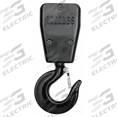 Dayton Bottom Hook Assembly: Electric Chain Hoists, 2,000 lb Compatible Load Capacity - Bottom Hooks for Hoists
