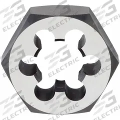 CHICAGO-LATROBE Pipe and Conduit Thread Die: 1/2"-14 NPT, 1 5/8" Hex Wd, Carbon Steel (MPN 411898)