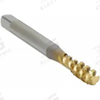 OSG Spiral Flute Tap: #8-32 UNC, 2B, 3 Flute, Bottoming Chamfer, TiN Coated High Speed Steel (MPN 2985305)