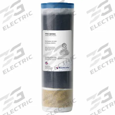 RESINTECH Carbon/KDF 55 Cartridge: Bacteria/Chlorine/Metals/Organic Contamination, AGC50CA/KDF55 - Water Purification Cartridges & Filters