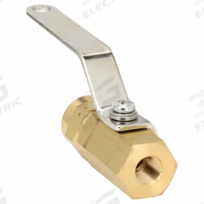 APPROVED VENDOR Manual Two-Way Ball Valve: 1/8 in, Brass, Straight, FNPT x FNPT - Mini Brass Ball Valves