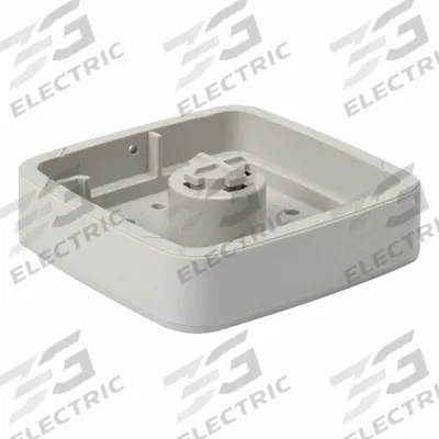 PATLITE Mounting Bracket: RFT, Gray, 116 mm Overall Wd, 116 mm Overall Lg, 27 mm Overall Dp - Surface-Mount Warning Light Bases
