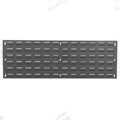 QUANTUM STORAGE SYSTEMS Louvered Panel: 12 in x 36 in x 1/4 in, 1 Sides, 0 Bins, Gray (MPN QLP-3612). Key specifications — attr38851: Gray; attr38864: Baked Enamel; attr38845: QUANTUM STORAGE SYSTEMS.