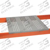 LITTLE GIANT Perforated Rack Decking: 46 in x 48 in, Waterfall, 14 ga Decking, Gray (MPN RDP-4846-4). Key specifications — attr37649: Powder Coated; attr36202: LITTLE GIANT; attr37642: Steel; attr37645: Waterfall; attr37652: Gray.