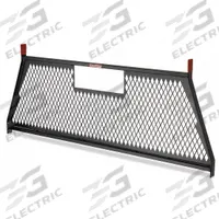 WEATHER GUARD Cab Protector: 71 1/2 in Overall Wd, 27 1/2 in Overall Ht, 3 in Overall Lg, Steel (MPN 1906-5-02). Key specifications — For Use With: Full-Size Pickups; Color: Black; Product Type: Cab Protector; Material: Steel; Brand: WEATHER GUARD.