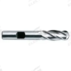 YG-1 Ball End Mill: Cobalt, TiN Coated, 4 Flute, 1/8" Mill Dia, 3/8" LOC, 2-5/16" OAL (MPN 43289CN)