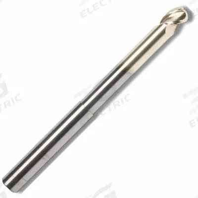 APPROVED VENDOR Ball End Mill: Carbide, ZrN Coated, 2 Flute, 5/8" Mill Dia, 3/4" LOC, 5" OAL (MPN 314353) - Reduced-Neck Carbide Ball End Mills for Aluminum
