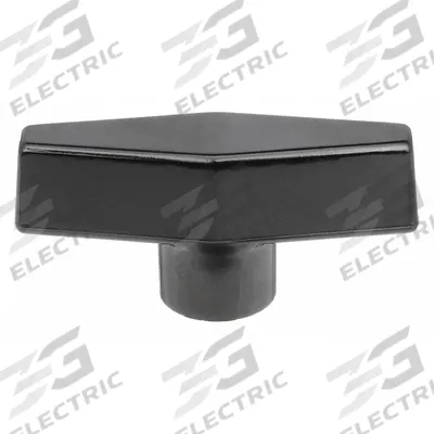 DAVIES Hand Knob: T, Thermoset, 5/16"-18 Thread, 18 mm Thread Lg - T-Handle Knobs with Threaded Hole