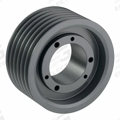 APPROVED VENDOR V-Belt Pulley: 3V560, 6 Groove, 5.6 in OD, Bushed Bore - Bushed-Bore Cast-Iron Wedge V-Belt Pulleys