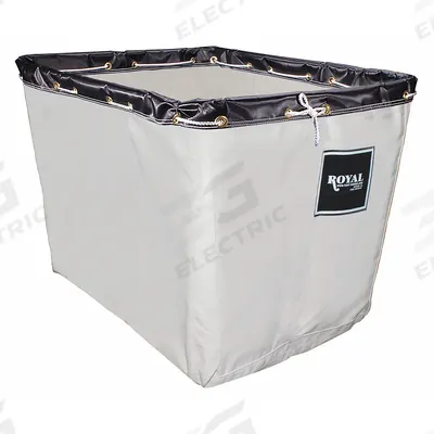 ROYAL BASKET TRUCKS Replacement Liner: G24-CCX-LNN, 54 in x 34 in x 30 in, White, 31.9 cu ft - Abrasion-Resistant Replacement Canvas Liners for Basket Trucks