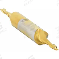 CLEVELAND Square End Mill: High Speed Steel, TiN Coated, Double End, 2 Flute, 3/16" Mill Dia (MPN C33652)