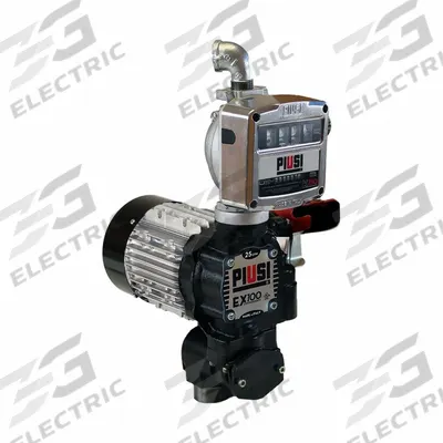 PIUSI Electric Drum Pump: 37 gpm Max. Flow Rate, 120 V AC, 3/4 hp HP, Pump with Meter - Metered Bung-Mount AC-Powered Fuel Transfer Pumps
